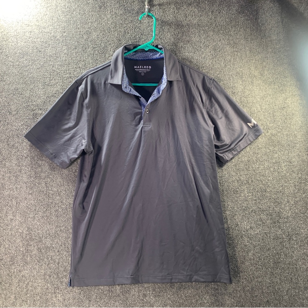 Maelreg Performance Golf Polo Mens Medium Casual Preppy